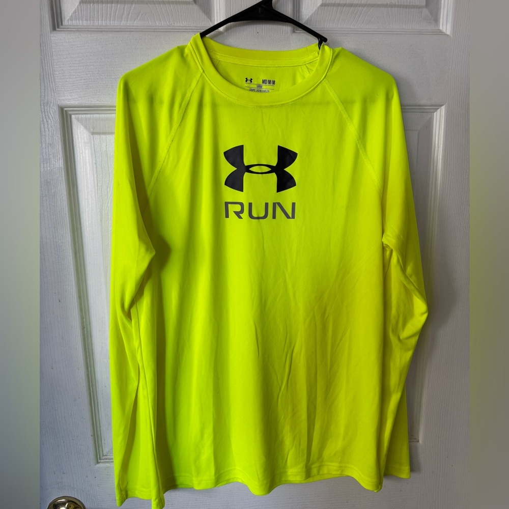 Under Armour Men's Neon Yellow Long Sleeve Shirt